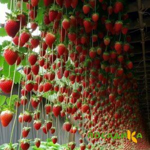 Клубника ампельная Анастасия купить по цене от 370р. в интернет-магазине «Посадика» с доставкой почтой в в Сердобске и по всей России – [изображение №1].